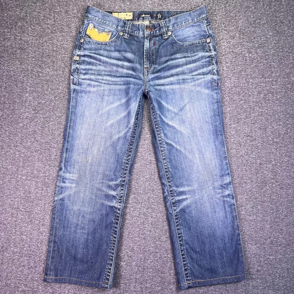 Marc Ecko Jeans Mens 33 Standard Y2K Streetwear Embroidered Hip Hop Baggy Grunge